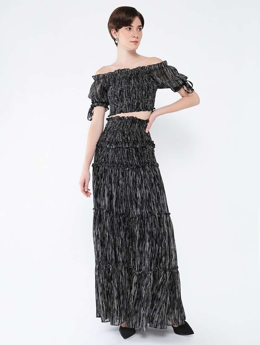 women printed top and skirt co-ord set - 21562599 -  Zoom Image - 0