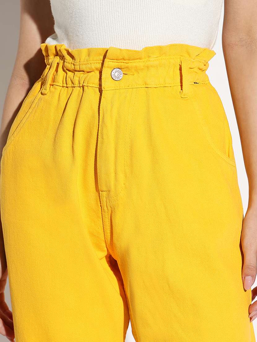 women solid high rise slouchy fit jeans - 21562708 -  Standard Image - 5