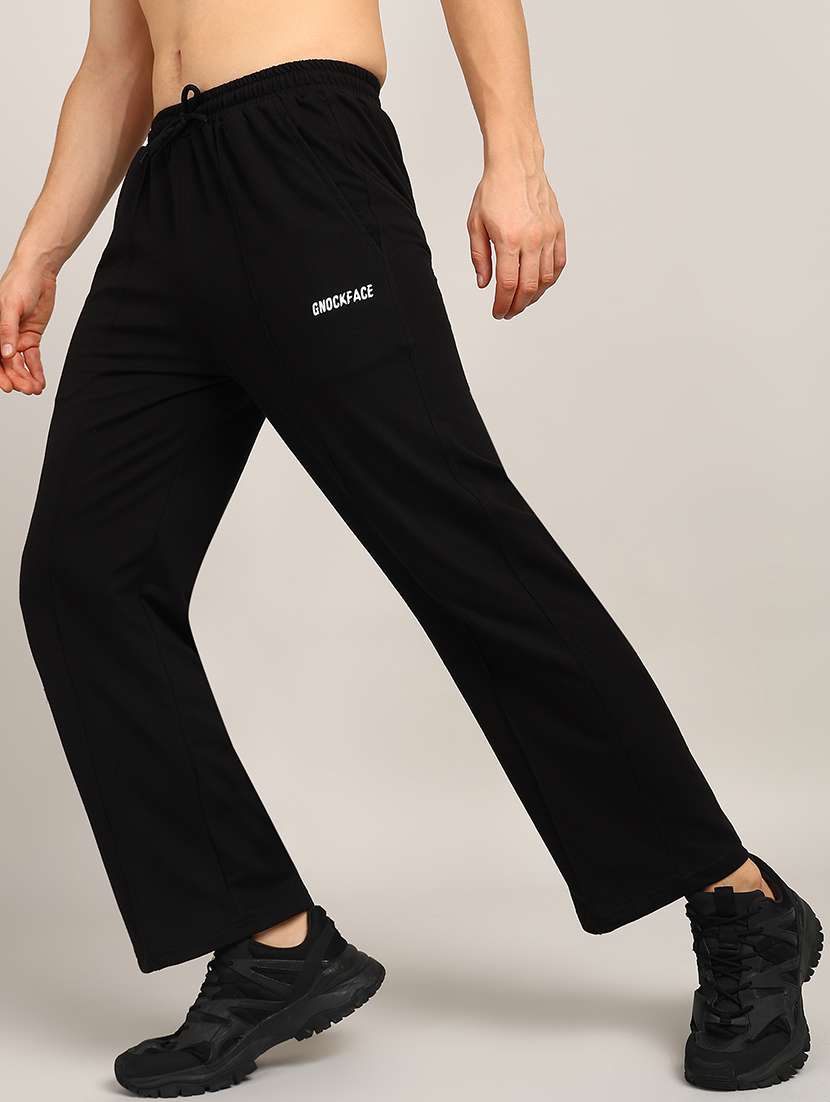 men solid loose fit full length track pant - 21562857 - Zoom Image - 0