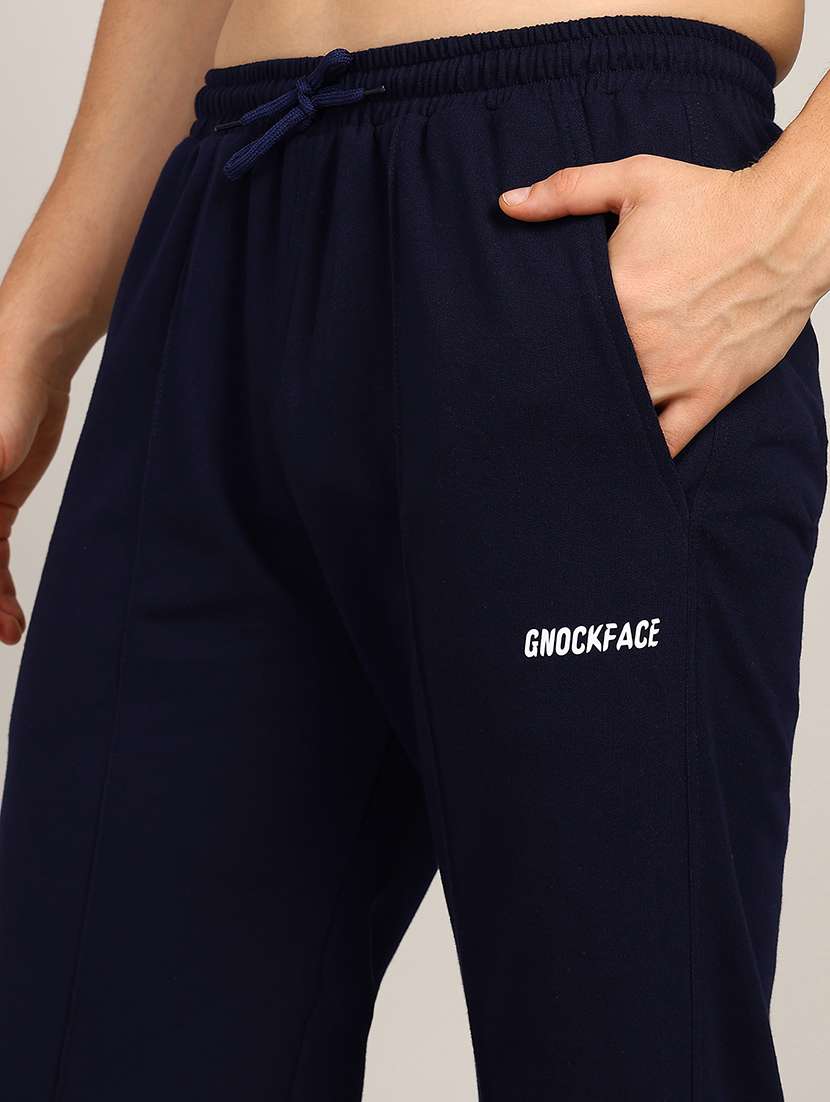 men solid loose fit full length track pant - 21562858 -  Standard Image - 3