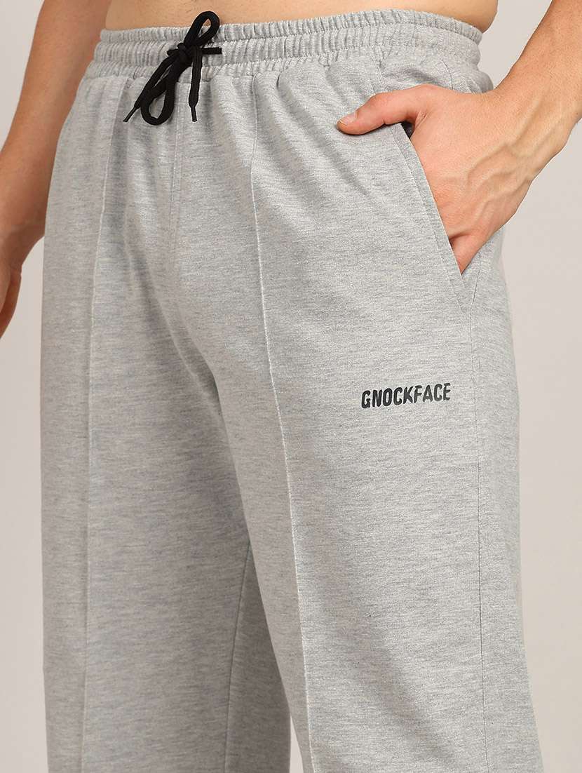 men solid loose fit full length track pant - 21562860 -  Standard Image - 3