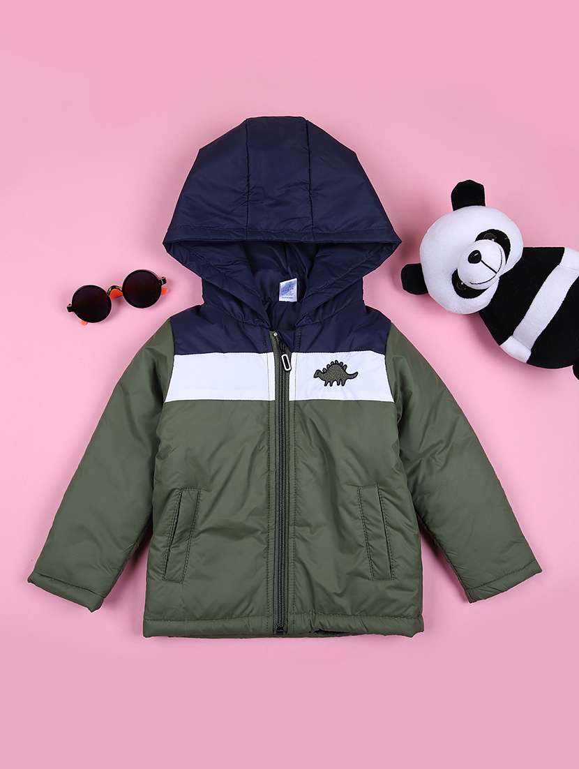 boys color block long sleeve bomber jacket - 21562875 -  Zoom Image - 0