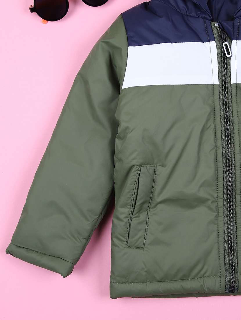 boys color block long sleeve bomber jacket - 21562875 -  Standard Image - 3