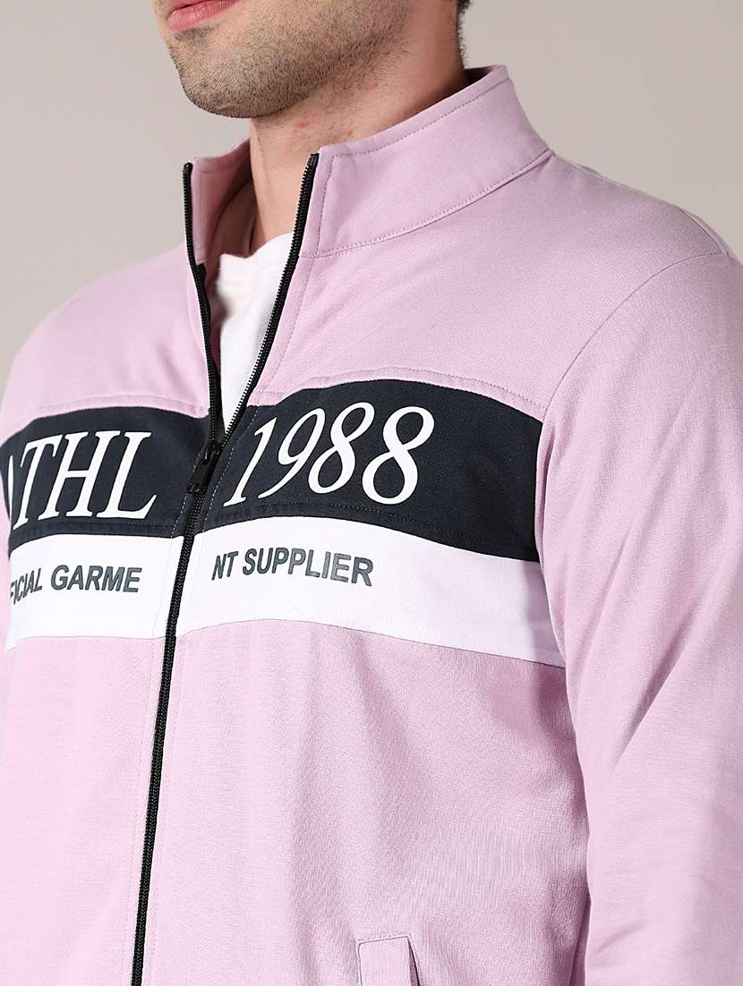 men long sleeve color block sweatshirt - 21562886 -  Standard Image - 5