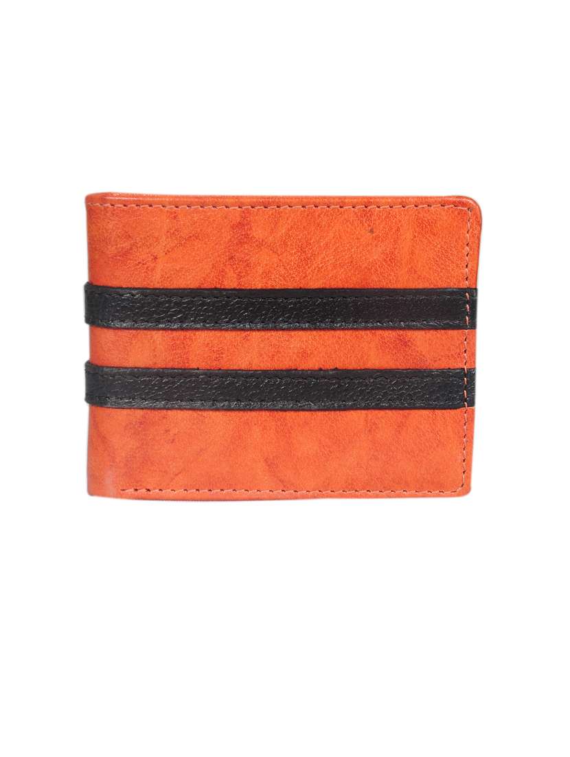 orange leather wallet - 21563278 -  Zoom Image - 0