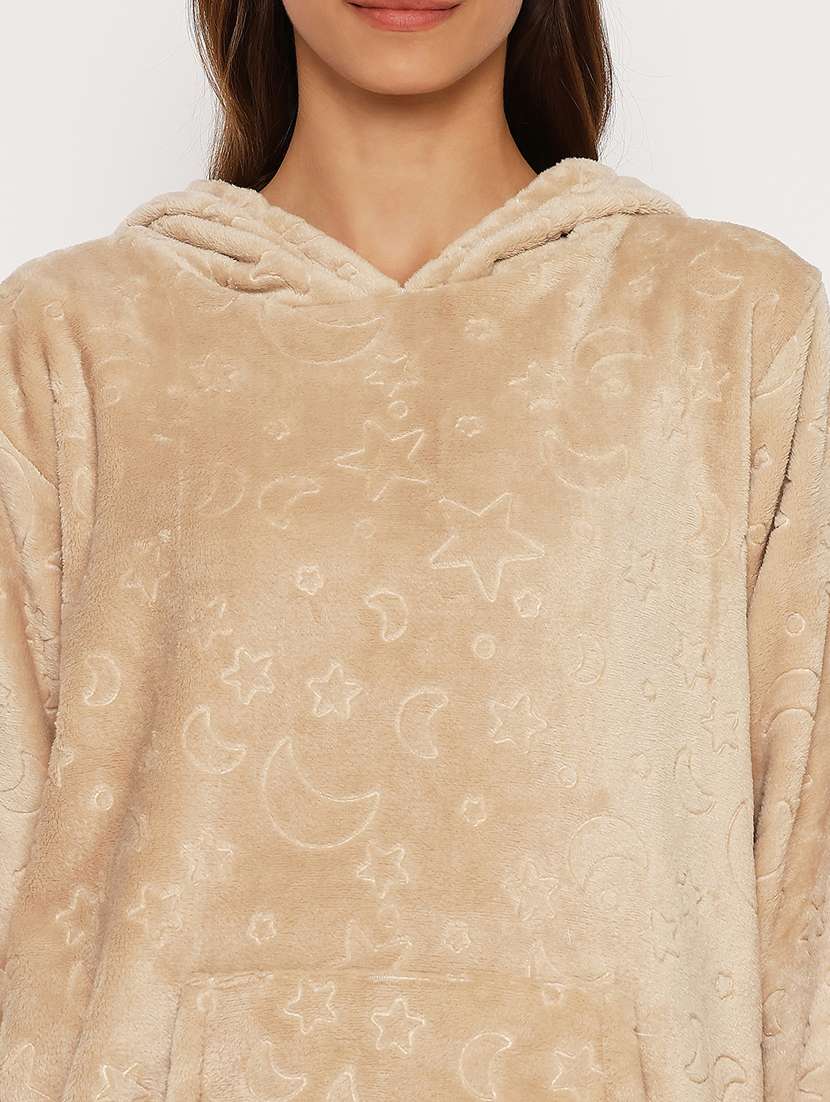 women long sleeve solid nightwear set - 21564076 -  Standard Image - 5