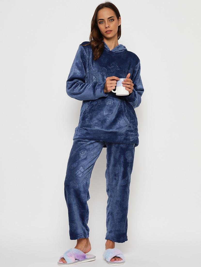 women long sleeve self-designed nightwear set - 21564079 - Zoom Image - 0