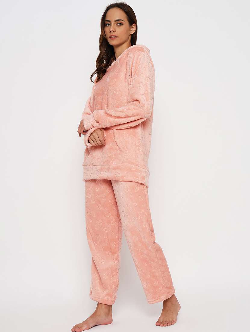 women long sleeve self-designed nightwear set - 21564083 -  Standard Image - 3