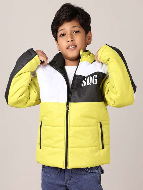 boys color block long sleeve hooded bomber jacket - 21564132 -  Standard Image - 0