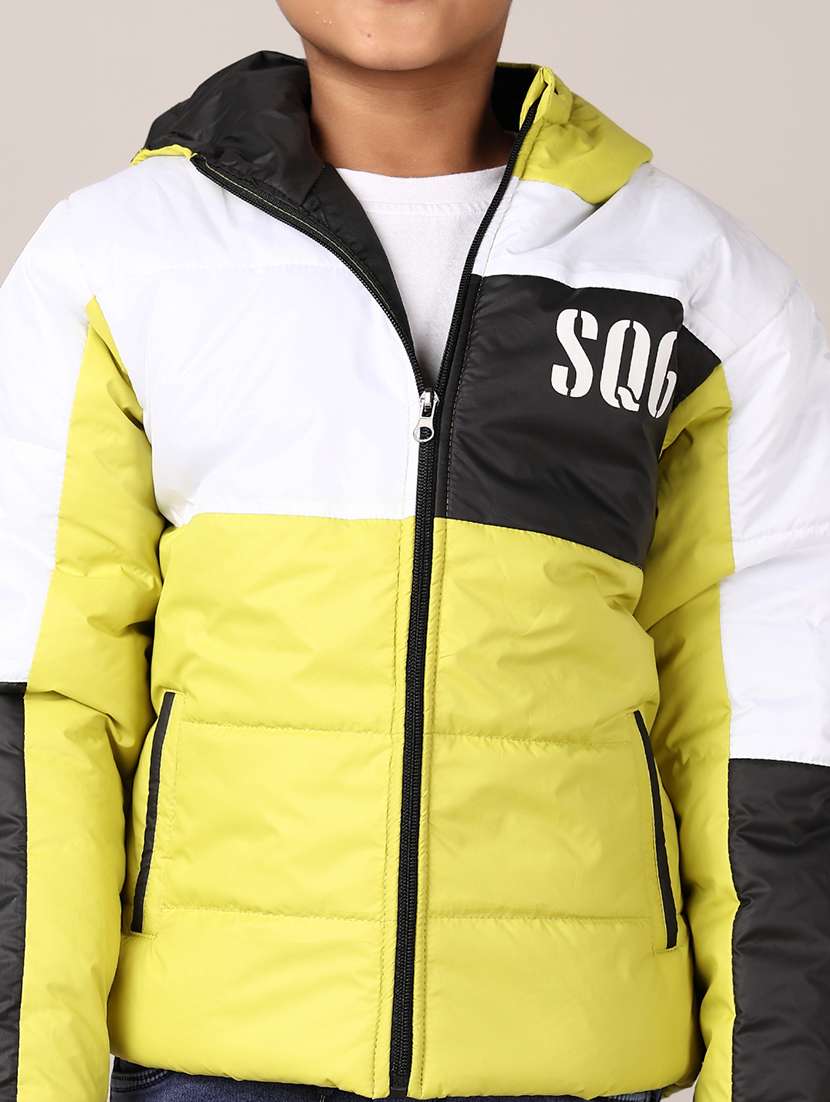 boys color block long sleeve hooded bomber jacket - 21564132 -  Standard Image - 5