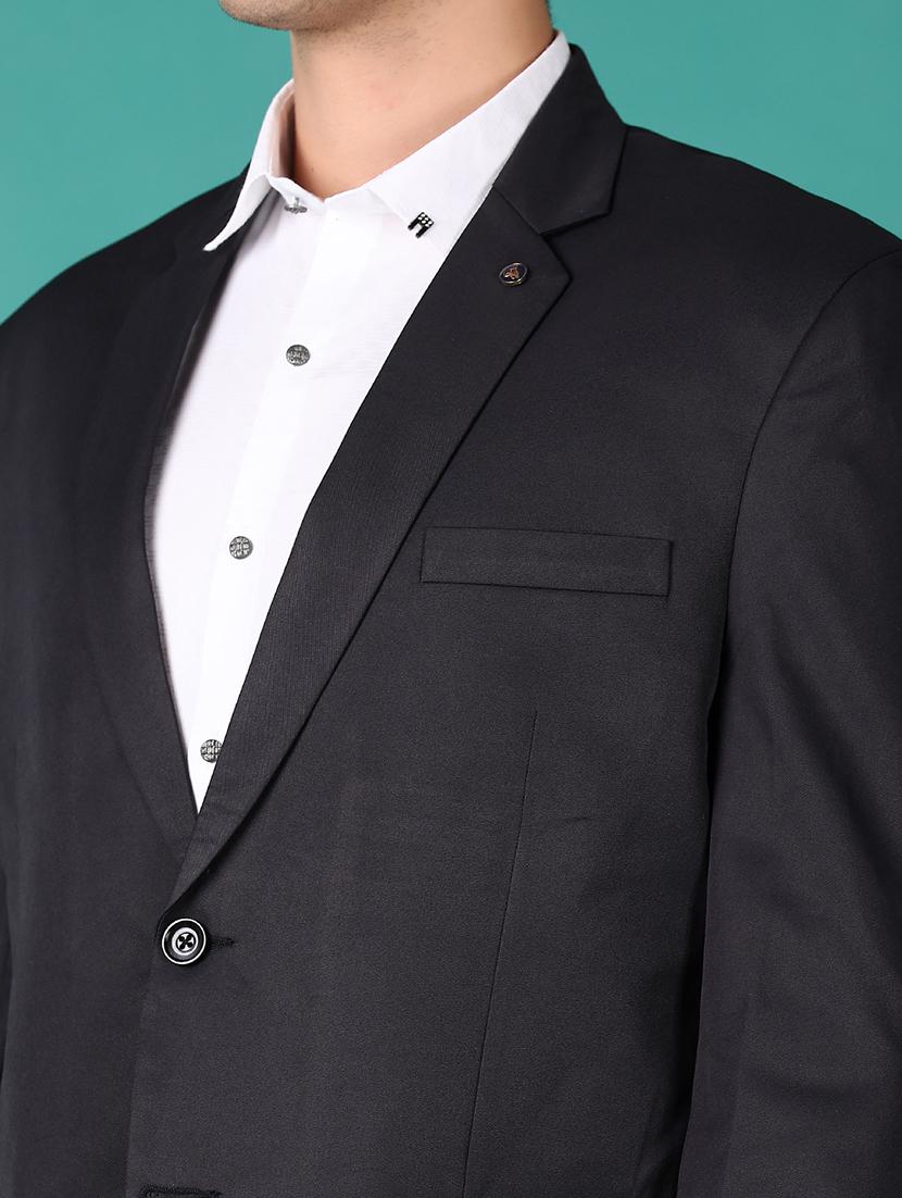 men solid single breasted formal blazer - 21564852 - Standard Image - 5