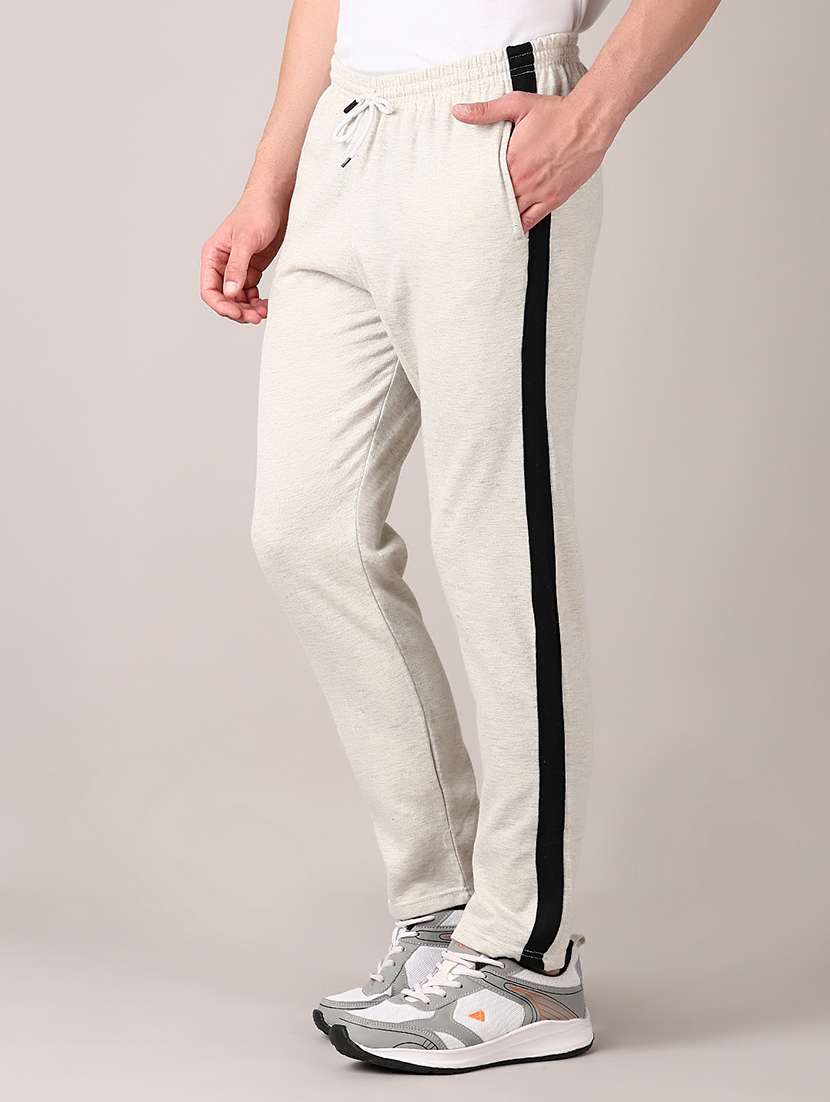 men mid rise side taped ankle length track pant - 21564858 -  Standard Image - 5