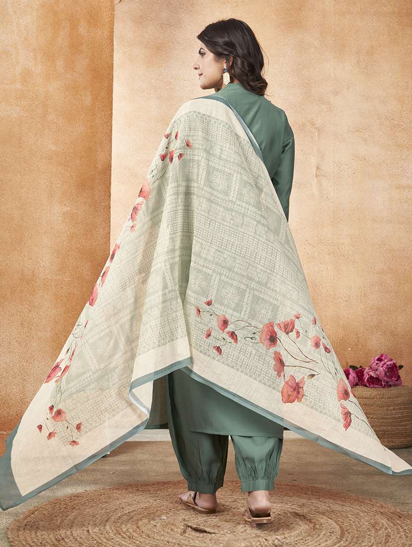 women solid kurta salwar set with dupatta set - 21565108 - Standard Image - 3