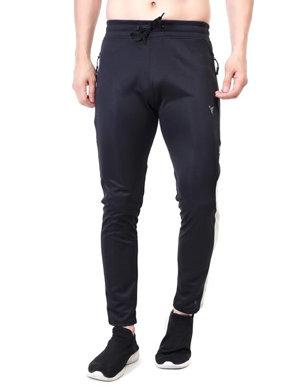 men color block regular fit full length track pants - 21565121 - Zoom Image - 0