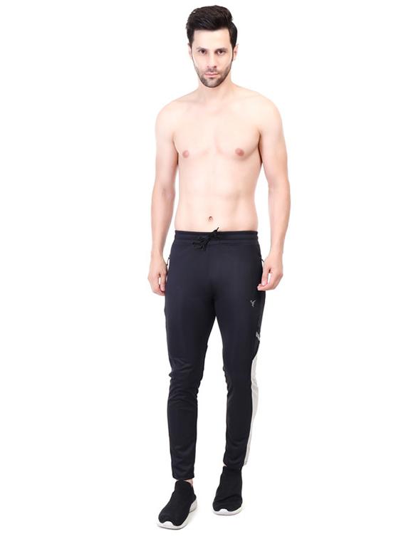 men color block regular fit full length track pants - 21565121 - Standard Image - 3