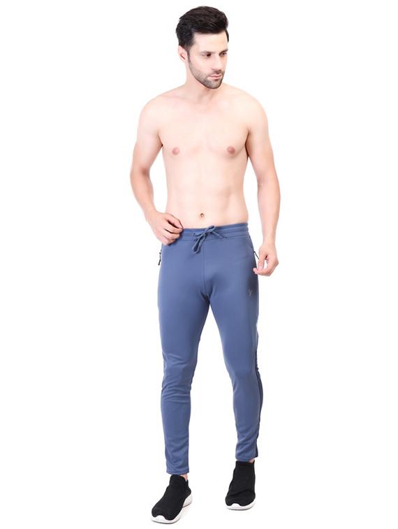 men color block regular fit full length track pants - 21565128 - Standard Image - 3