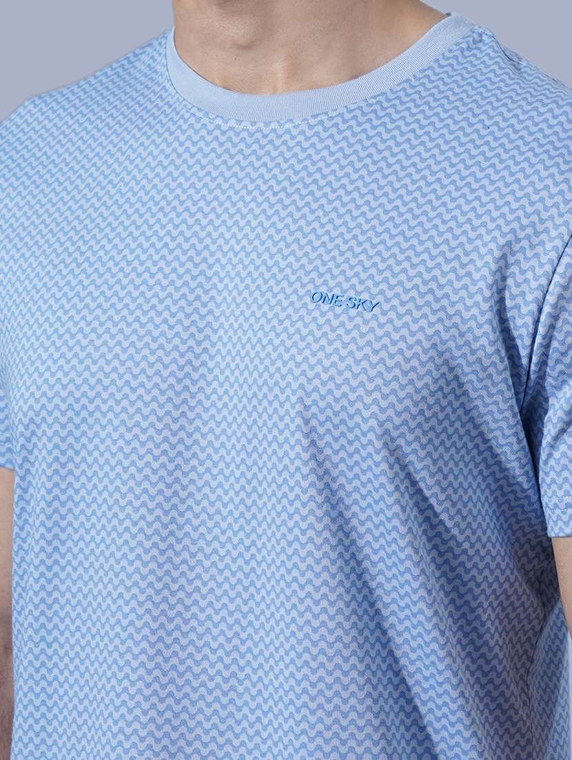 men round neck printed t-shirt - 21565132 -  Standard Image - 3