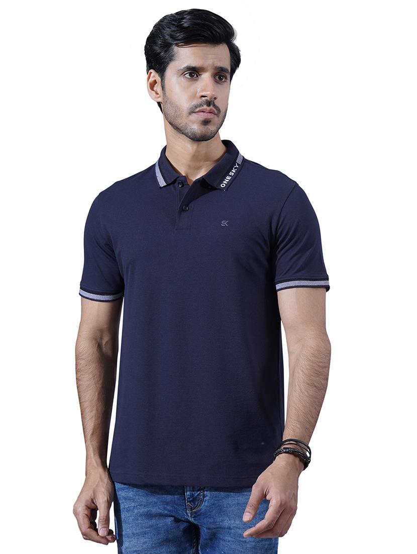 men solid short sleeves polo t-shirt - 21565156 - Zoom Image - 0