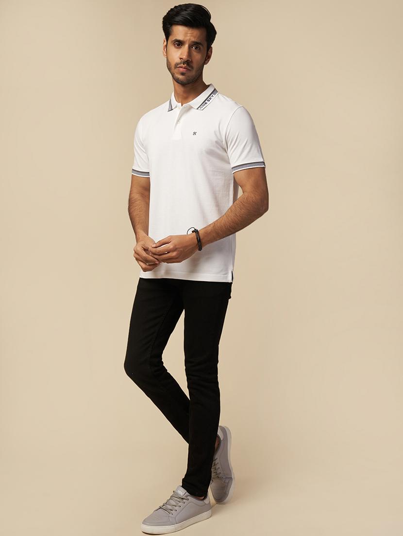 men solid short sleeves polo t-shirt - 21565159 - Standard Image - 3