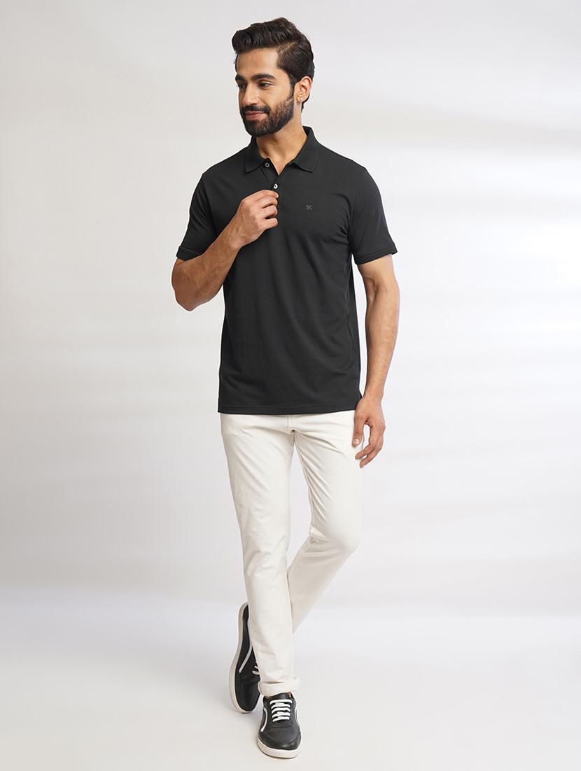men solid short sleeves polo t-shirt - 21565171 - Standard Image - 3
