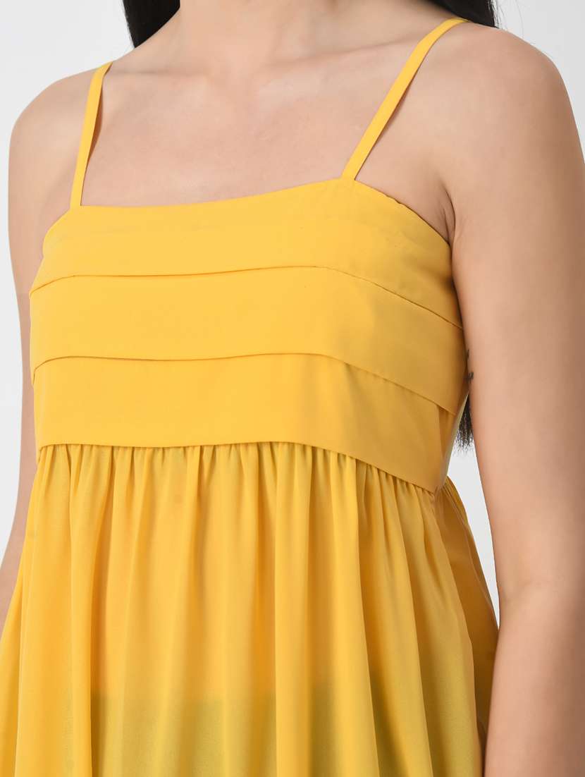 women sleeveless solid tiered dress - 21565419 - Standard Image - 5