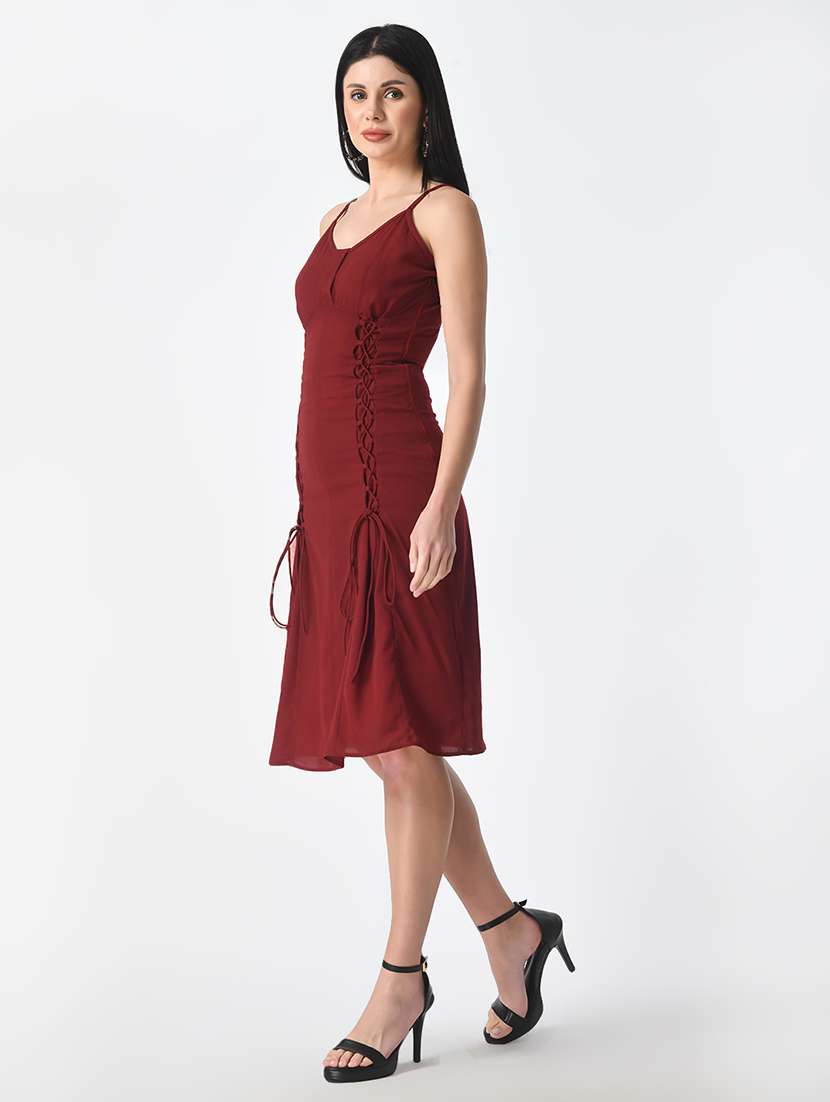 women solid sleeveless sheath dress - 21565503 - Standard Image - 3