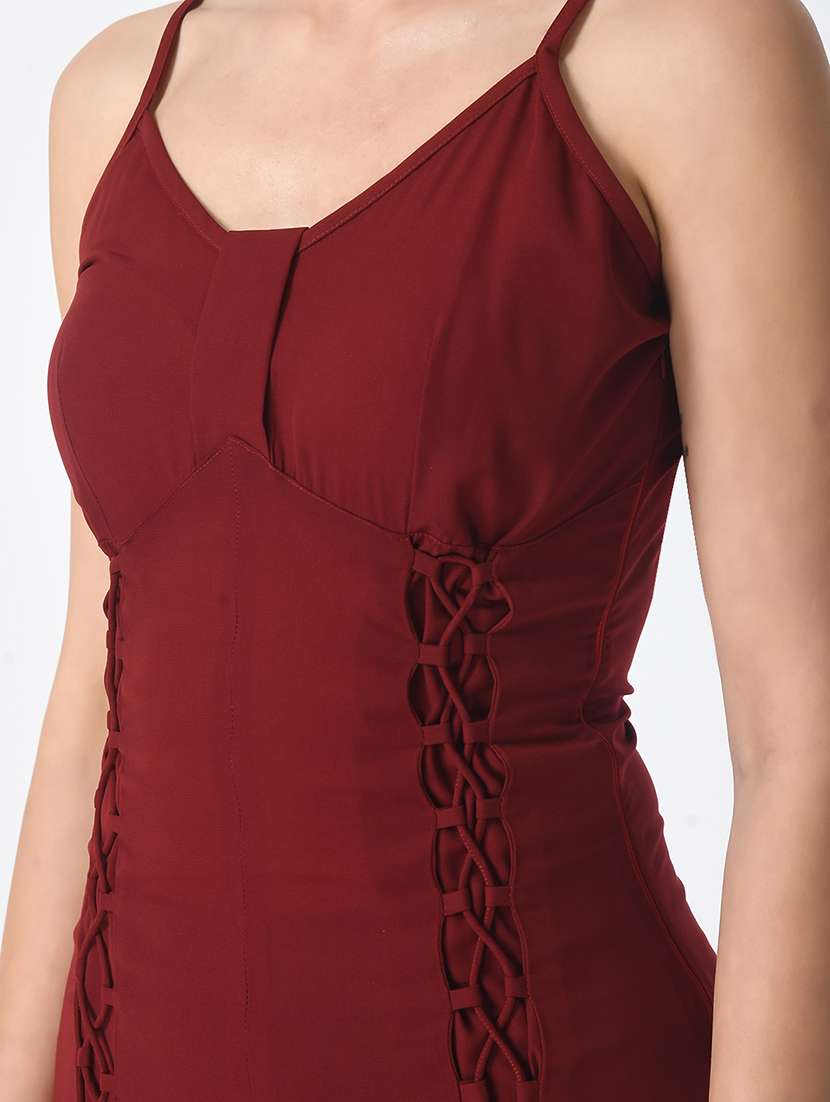 women solid sleeveless sheath dress - 21565503 - Standard Image - 5