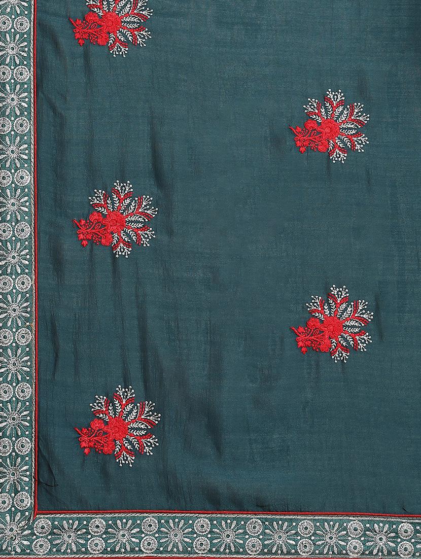 women embroidered bordered saree - 21565694 - Standard Image - 3