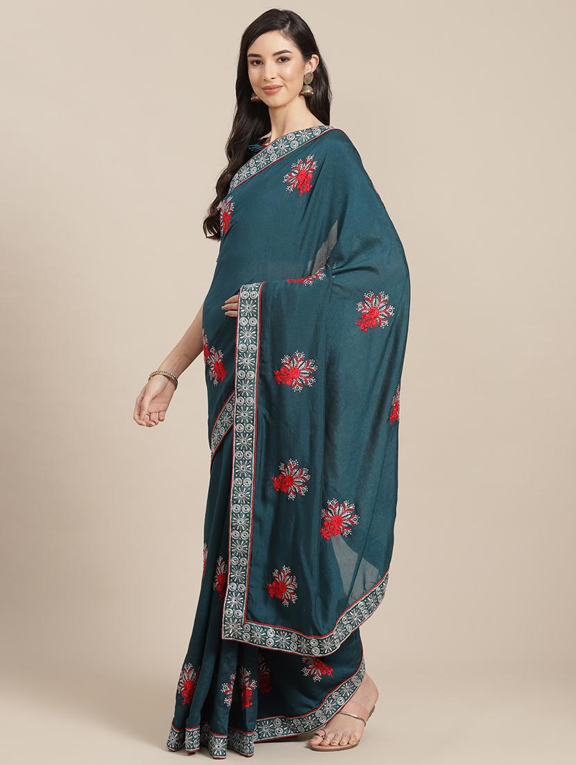 women self-designed bordered saree - 21566058 - Zoom Image - 0