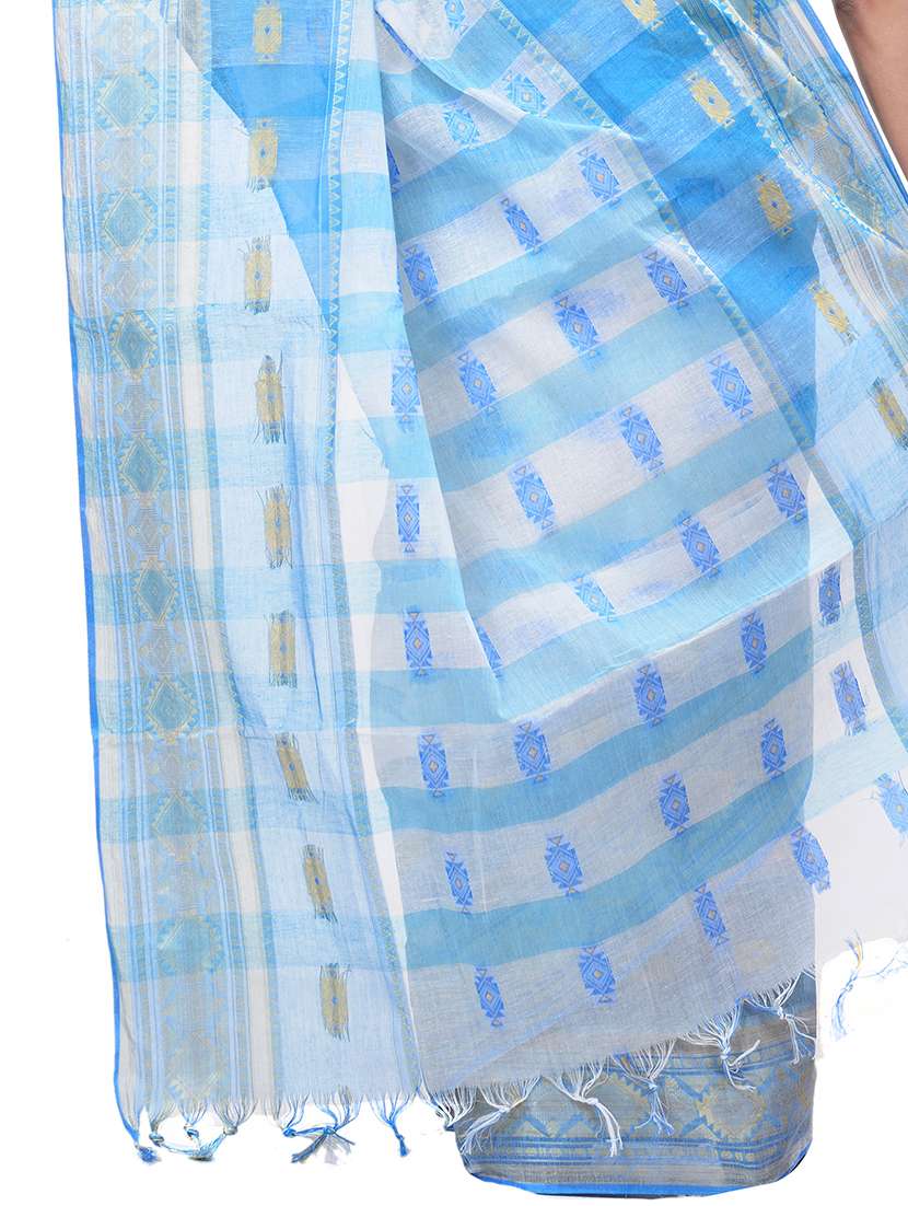 women self design tant saree - 21566510 - Standard Image - 3