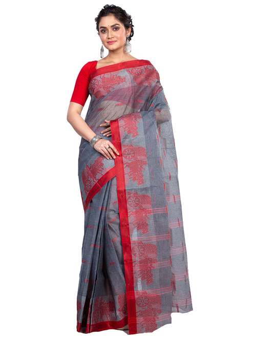 women self design tant saree - 21566530 - Standard Image - 0