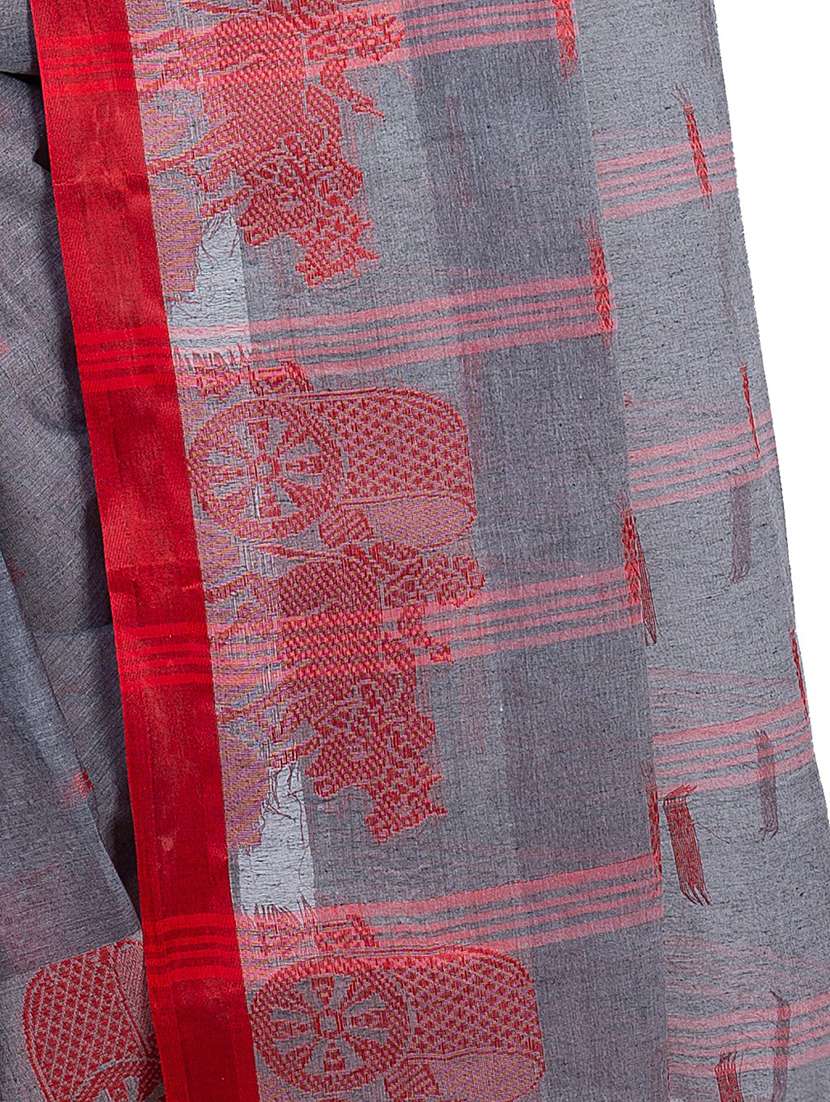 women self design tant saree - 21566530 - Standard Image - 3
