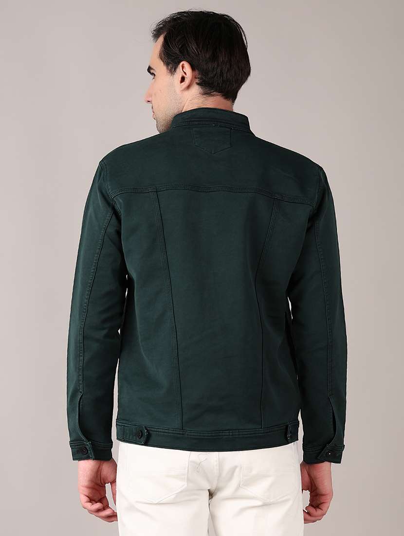 men solid long sleeve denim jacket - 21567287 -  Standard Image - 3