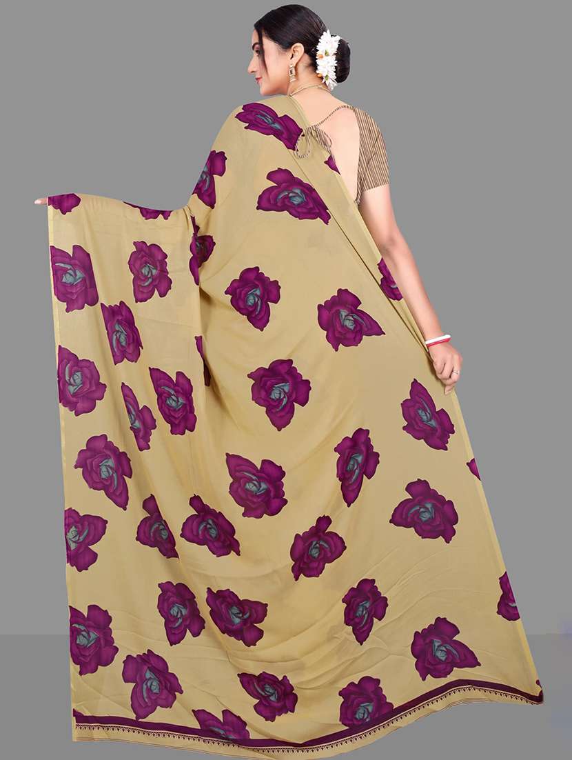 women floral printed saree - 21567537 -  Standard Image - 3