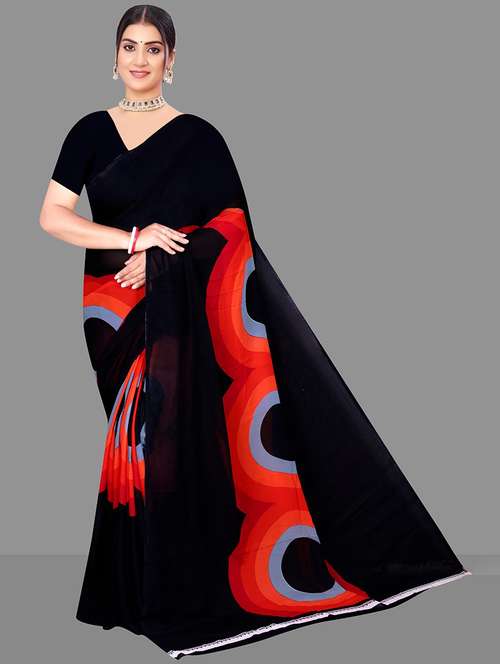 women geometric printed saree - 21567539 - Standard Image - 0