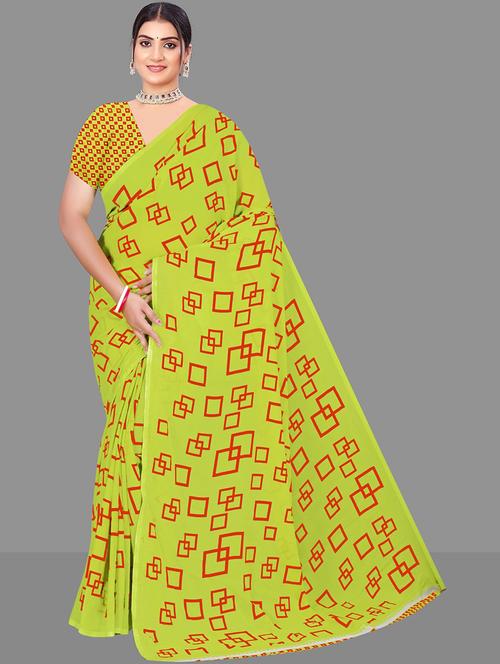 women geometric printed saree  - 21567579 -  Standard Image - 0