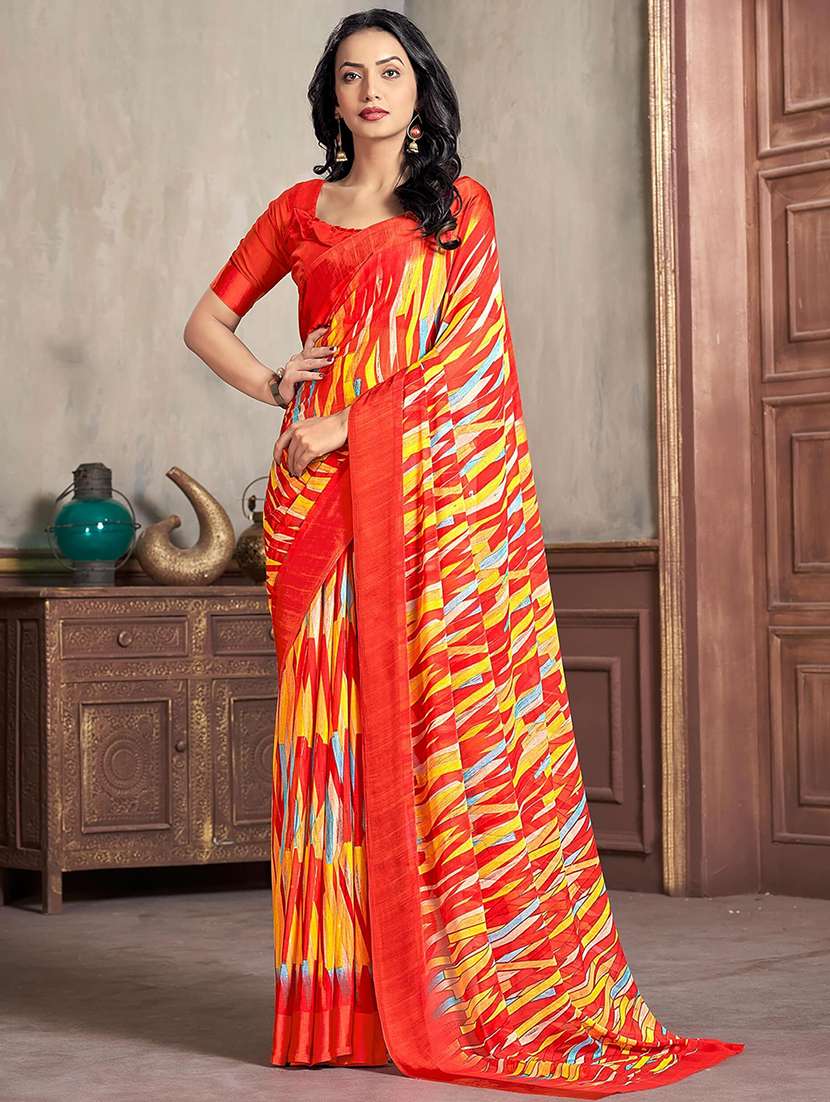 women red printed saree - 21567622 -  Zoom Image - 0
