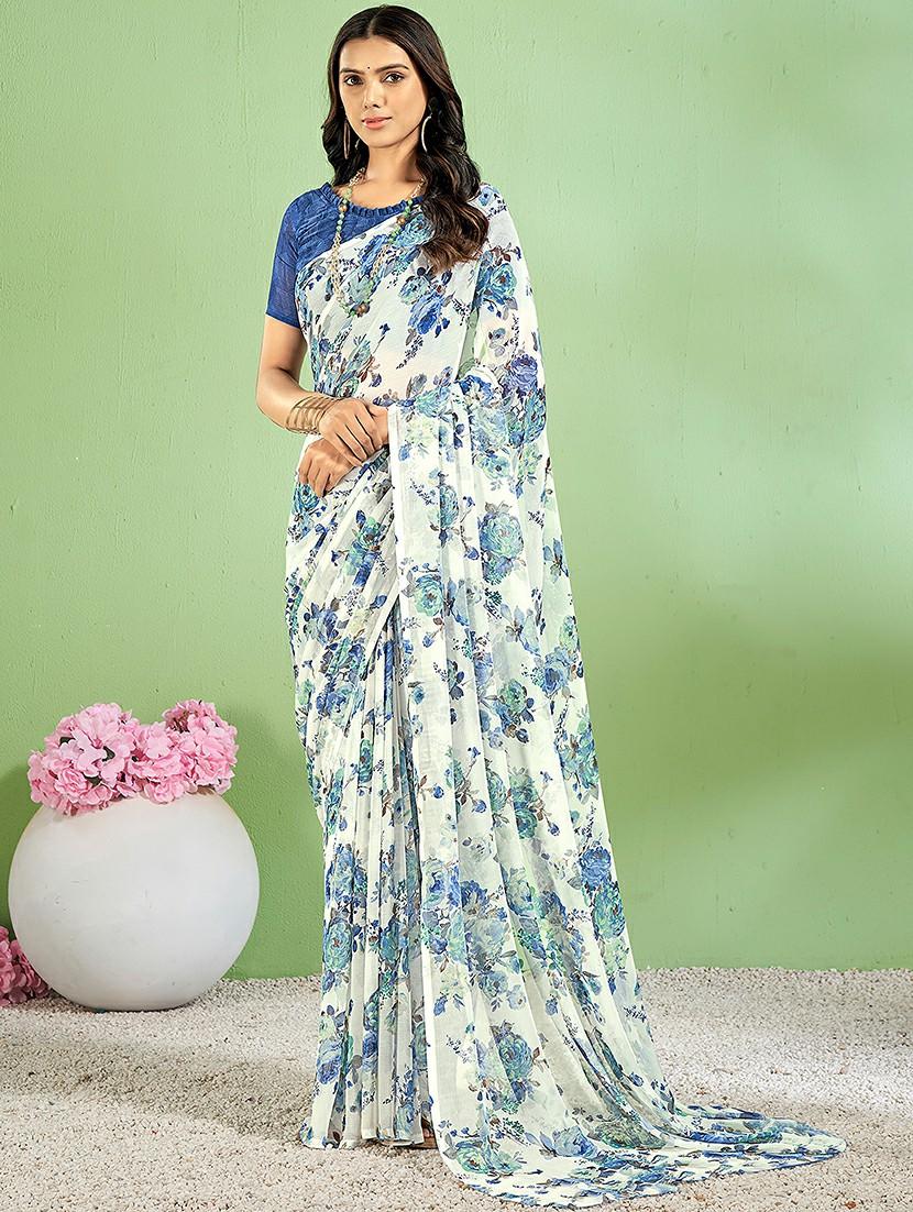women floral printed saree - 21567711 - Zoom Image - 0