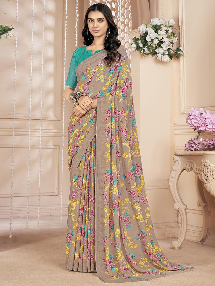 women floral printed saree - 21567723 - Zoom Image - 0