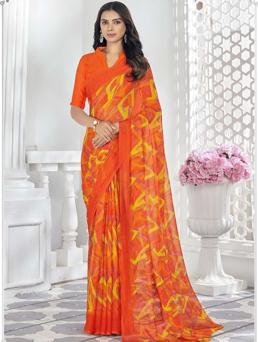 women printed saree 