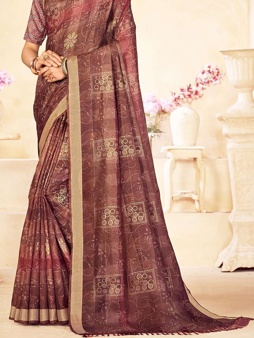women printed saree - 21567757 -  Standard Image - 3