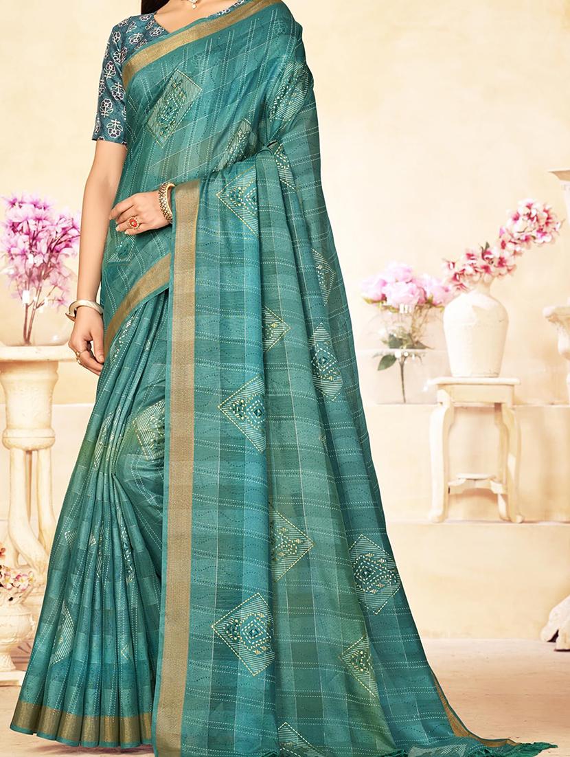 women printed saree - 21567760 - Standard Image - 3