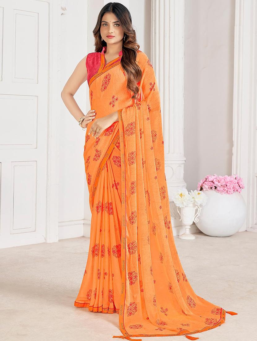 women printed saree