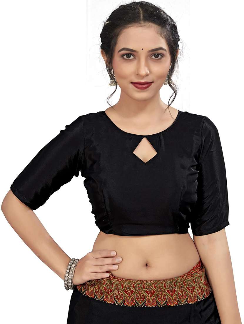 women solid printed bordered saree - 21567778 - Standard Image - 3