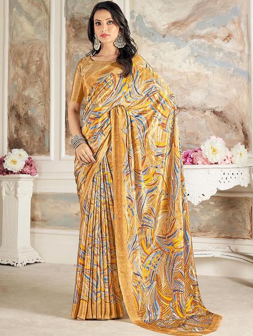 women abstract printed saree - 21567792 - Standard Image - 0