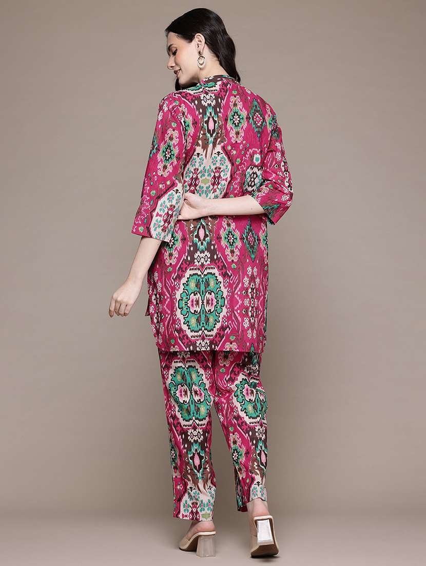 women magenta printed co-ord set - 21567822 -  Standard Image - 3
