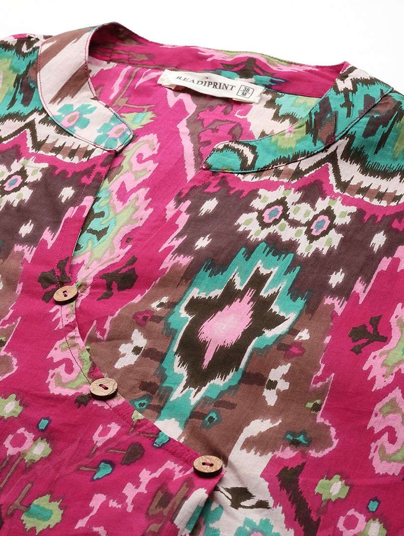 women magenta printed co-ord set - 21567822 -  Standard Image - 5