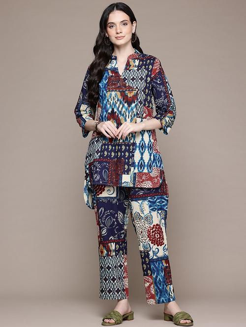 women multi color printed co-ord set - 21567825 - Standard Image - 0
