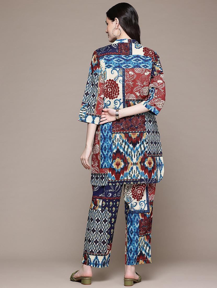 women multi color printed co-ord set - 21567825 - Standard Image - 3