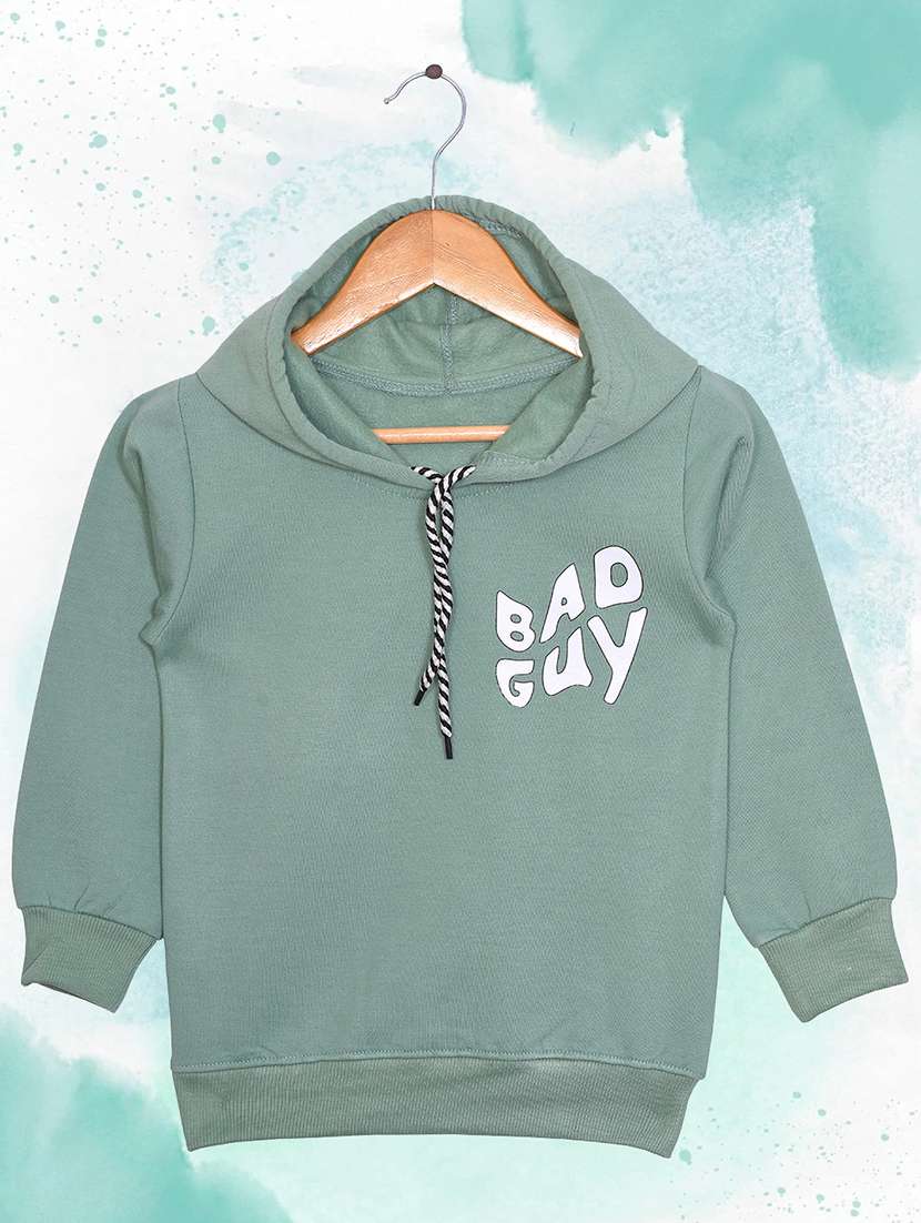 boys long sleeves front & back print sweatshirt